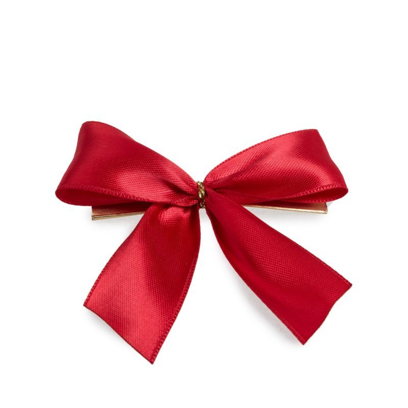 Schleifen mit Drahtclip ROT