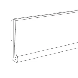 Scannerschiene H:26mm, L:100cm, transparent, selbstklebend