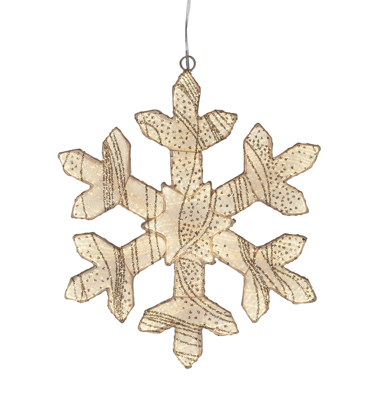 LED Schneeflocke, Ø38cm, Dauerbetrieb indoor – Bild 2