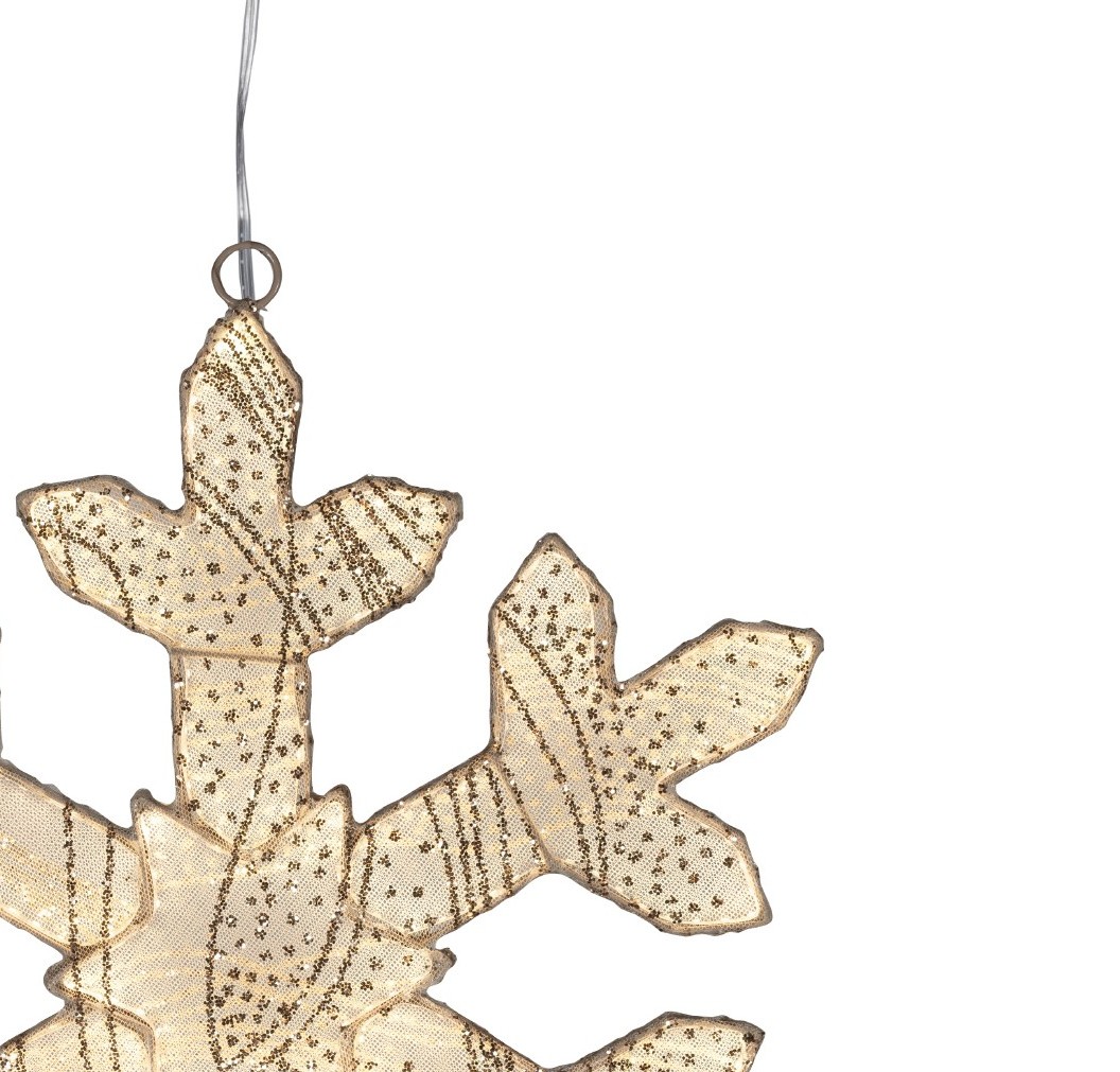 LED Schneeflocke, Ø38cm, Dauerbetrieb indoor – Bild 3