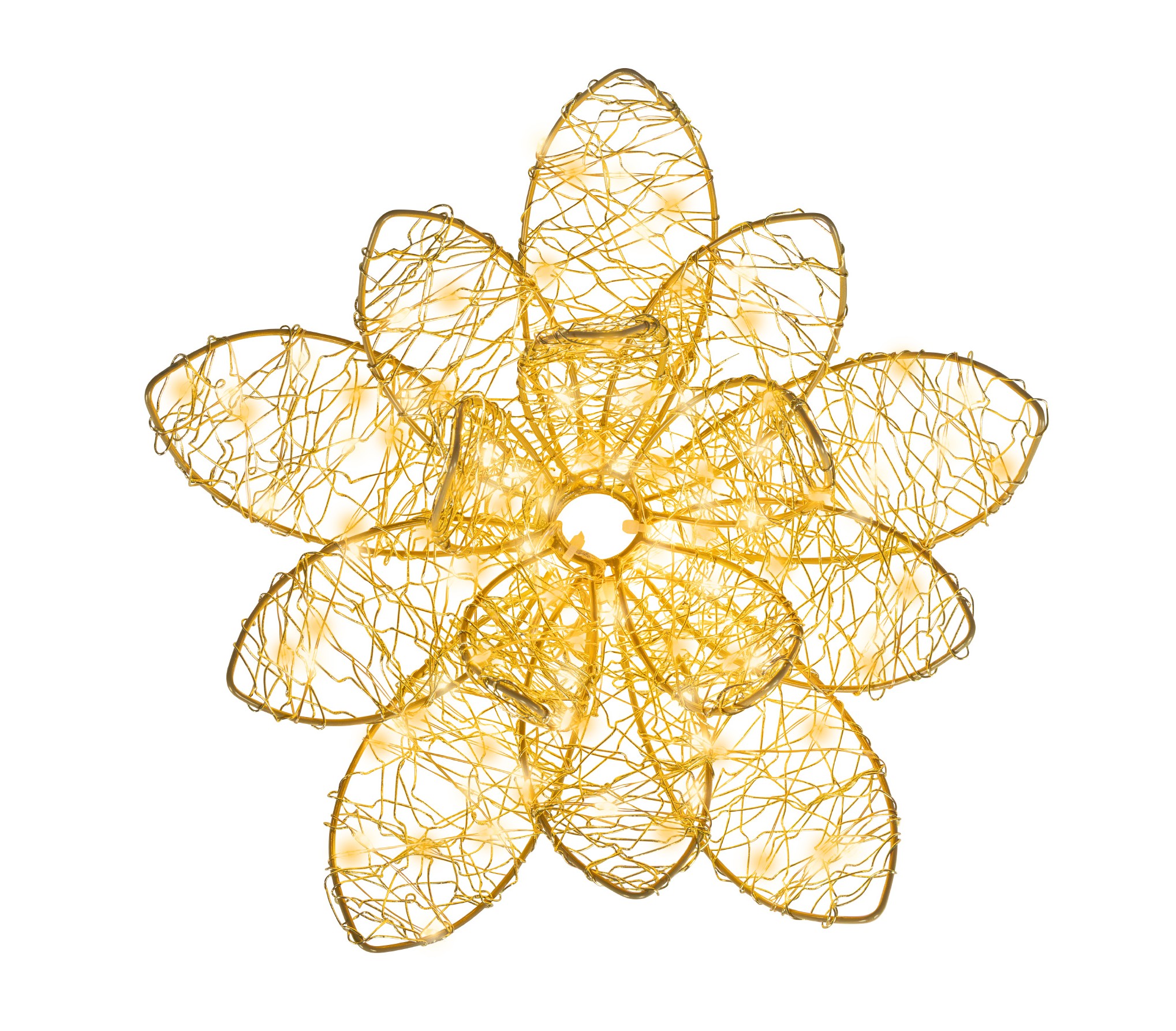 Micro LED Blume Metall flash-effekt Outdoor, Ø28xH:9cm – Bild 4