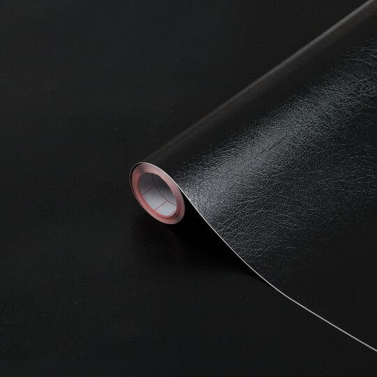 DC-Fix 90cm 2005287 Leder Uni schwarz