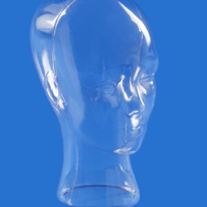 Deko-Damenkopf H:30cm, transparent