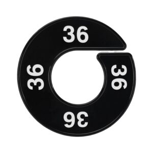Größenscheibe schwarz, Größe 23