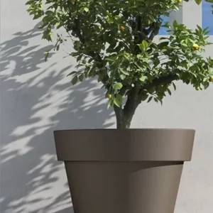 Pflanzkübel IKON Ø50xH:44cm, taupe