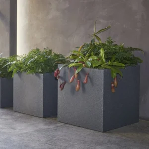 Pflanzkübel Kube 30x30x30cm, granit