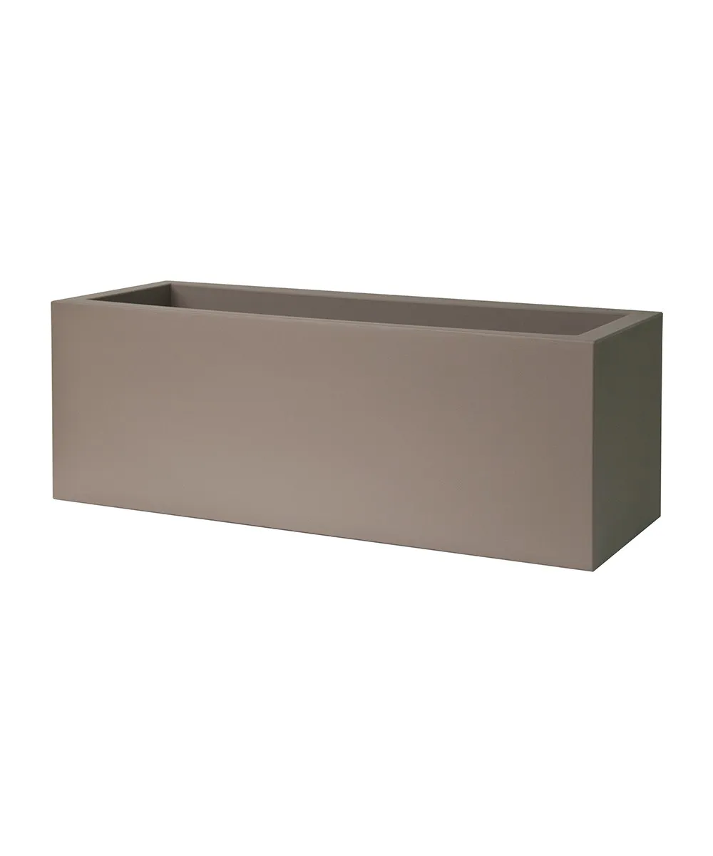 Pflanzwanne Kube Cassetta, 80x30x30cm, taupe