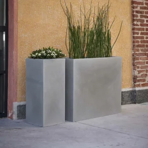 Pflanztopf Kube High, 30x30xH:70cm, beton-grau