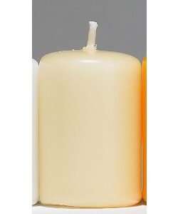 Stumpenkerzen champagner(creme) H:10/Ø:5cm, VE:24 Stück