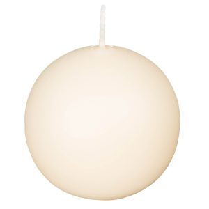 Kugelkerze Ø60mm, wollweiß