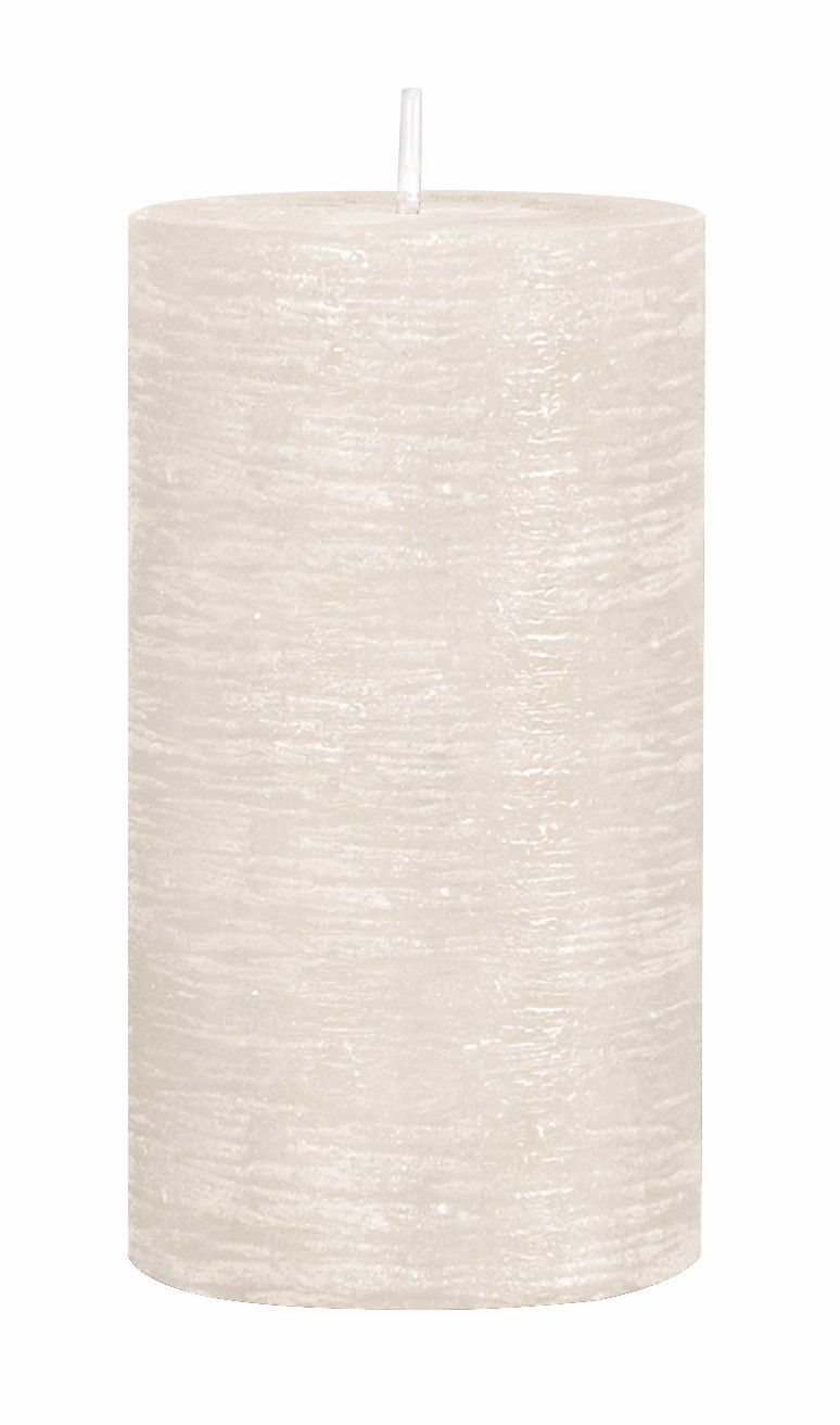 Kerze "Rustic" H/Ø 20/10cm, wollweiss