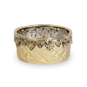 Teelicht-Halter "Oro" Ø5,5xH:2,5cm, gold