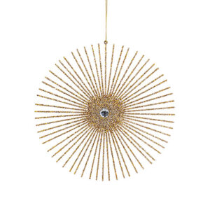 Strahlen-Stern Hänger Ø20cm, gold glitter