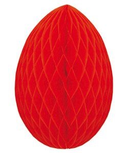 Waben-Ei rot, 50cm