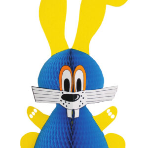 Hase H:25x16cm, blau