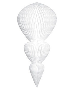 Papier-Eiszapfen L:65cm, weiß
