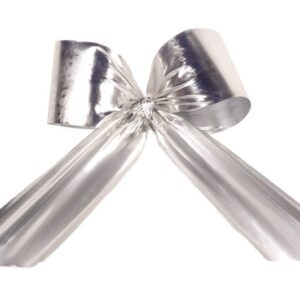 Folienschleife H:40cm, silber