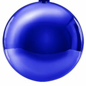 Weihnachtskugeln blau glänzend