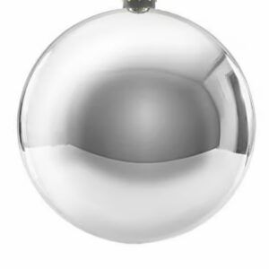 Weihnachtskugeln silber glänzend