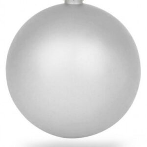 Weihnachtskugeln silber matt