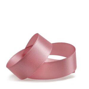 Doppelsatin-Band B:15mm, altrosa, 50m/Rolle