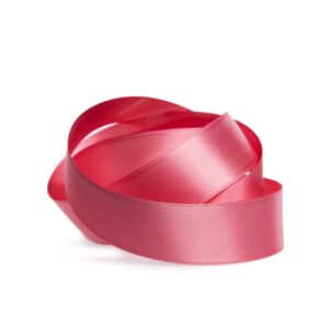 Doppelsatin-Band B:15mm, pfingstrose, 50m/Rolle