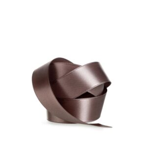 Doppelsatin-Band B:3mm, taupe(schlamm), 50m/Rolle