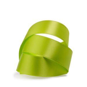 Doppelsatin-Band B:15mm, limone, 50m/Rolle