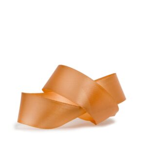 Doppelsatin-Band B:3mm, aprikot, 50m/Rolle