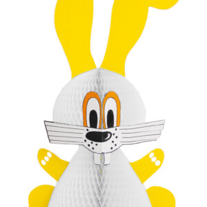 Hase H:50x32cm, weiß
