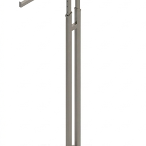 2-Weg Ständer, ausziehbar, H:130-180cm, B:45xT:45cm, metall natur(grau)