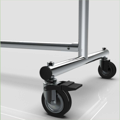 Rollständer CIC H:180cm, chrom – Bild 2