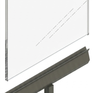 Schildhalter DIN A5 hoch, H:44,5cm, anthrazit
