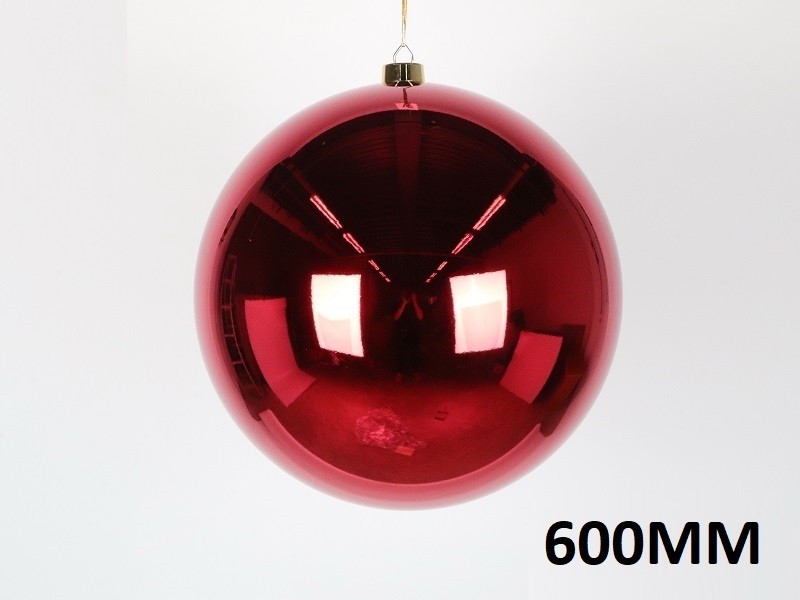 Weihnachtskugel Ø60cm, rot glänzend