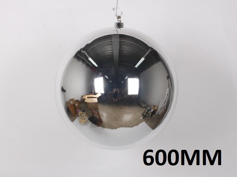 Weihnachtskugel Ø60cm, silber glänzend