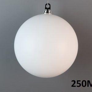 Weihnachtskugel Ø25cm, weiß matt