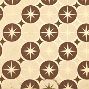 Secare-Rolle "Shooting stars" B:70cm/L:100m, gold