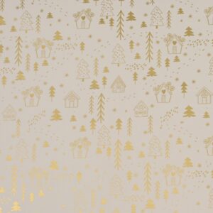 Secare-Rolle "Village" B:70cm/L:100m, gold/weiß