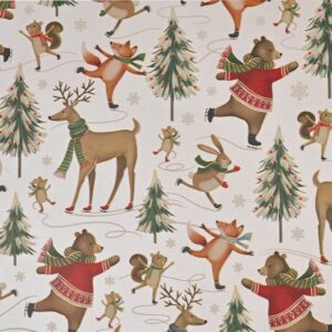 Secare-Rolle "Christmas animals" B:70cm/L:100m, weiß/rot/grün/beige