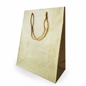 Tragetasche "Glitter"26x12x32cm, gold