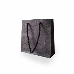 Tragetasche "Glitter"15,5x5,5x15,5cm, anthrazit