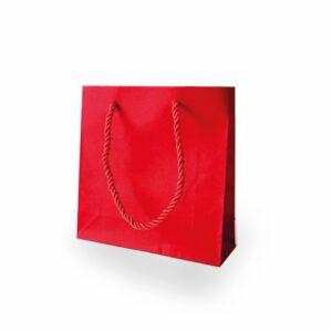 Tragetasche "Glitter"15,5x5,5x15,5cm, rot