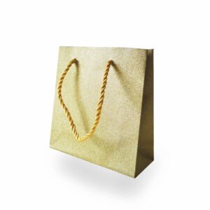 Tragetasche "Glitter"15,5x5,5x15,5cm, gold