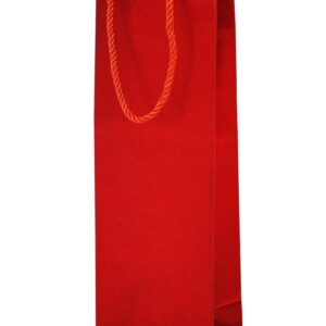 Flaschentasche "Glitter"12x9x36cm, rot