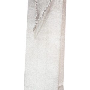 Flaschentasche "Glitter"12x9x36cm, silber