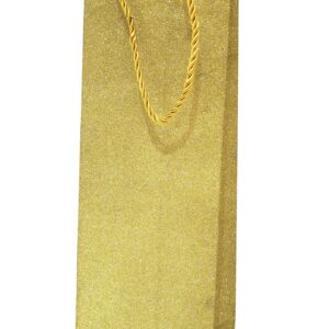 Flaschentasche "Glitter"12x9x36cm, gold