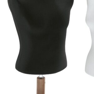 Herren-Kurzbüste H:63cm, schwarz/esche