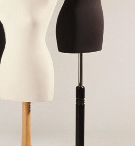 Euro-Busto Dame schwarz, Rundfuss schwarz