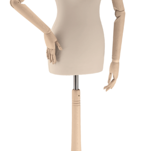Damen-Büste mit Holzarmen, beige/natur (esche roh)