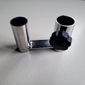 Adapter-Hosenträger für Büstenständer L:9,5cm, verchromt